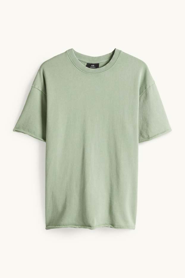 Hommes - T-shirt - relaxed fit - vert clair