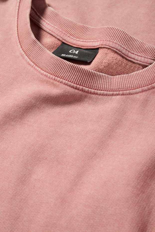 Hommes - T-shirt - relaxed fit - rouge clair