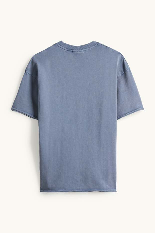 Hommes - T-shirt - relaxed fit - bleu