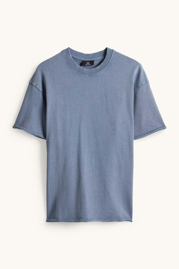 Hommes - T-shirt - relaxed fit - bleu