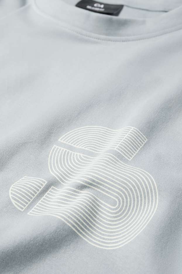 Hommes - Haut de sport - relaxed fit - bleu clair