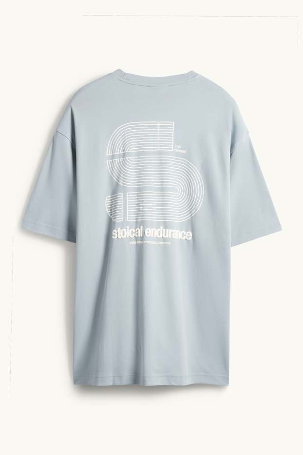 Hommes - Haut de sport - relaxed fit - bleu clair