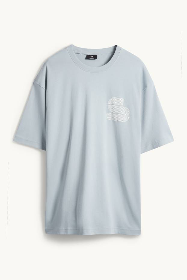 Hommes - Haut de sport - relaxed fit - bleu clair