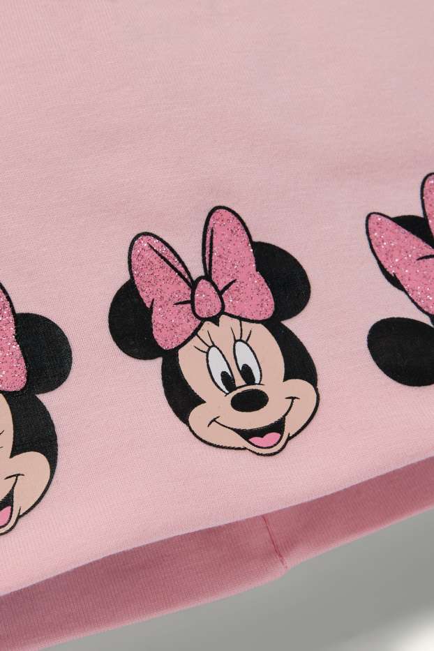 Kinder Buben - Minnie Maus - Mütze - Glanz-Effekt - rosa