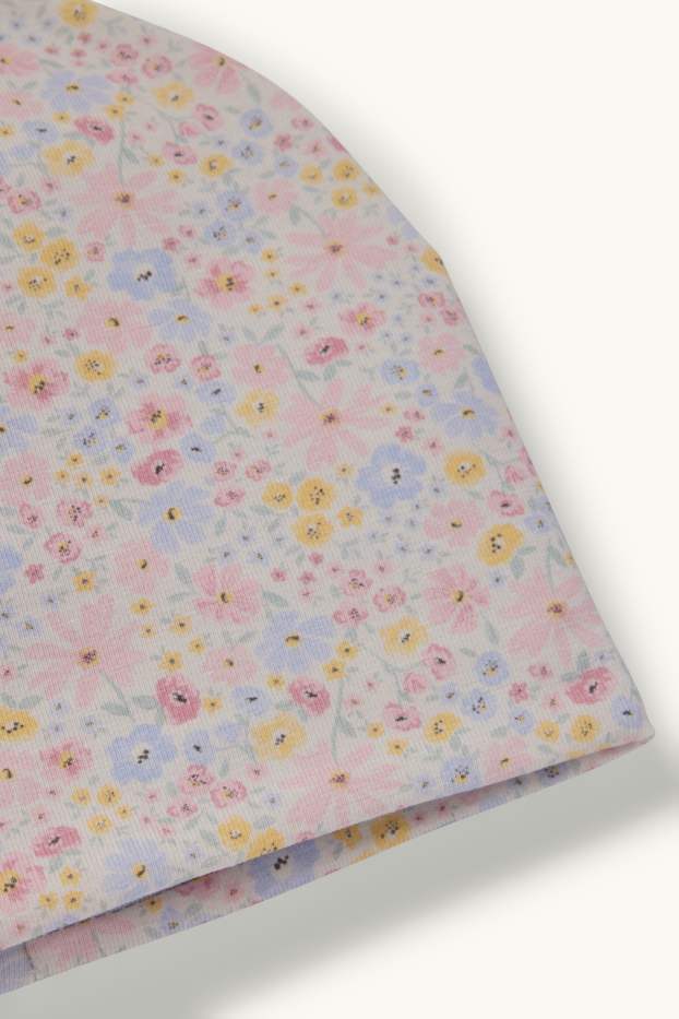 Kinder Mädchen - Blume - Mütze - bunt