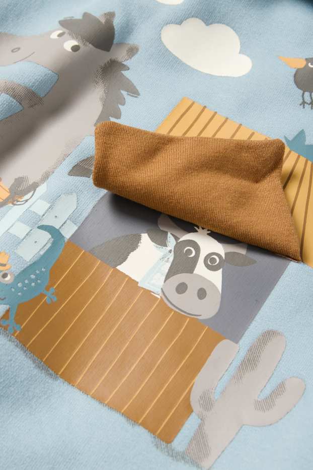 Copii - Băieți - Fermă - hanorac - albastru deschis