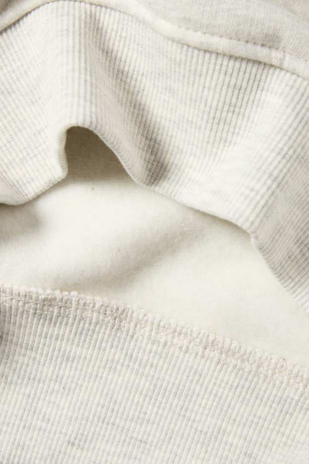 Kinder Jungen - Löwe - Hoodie - hellgrau-melange