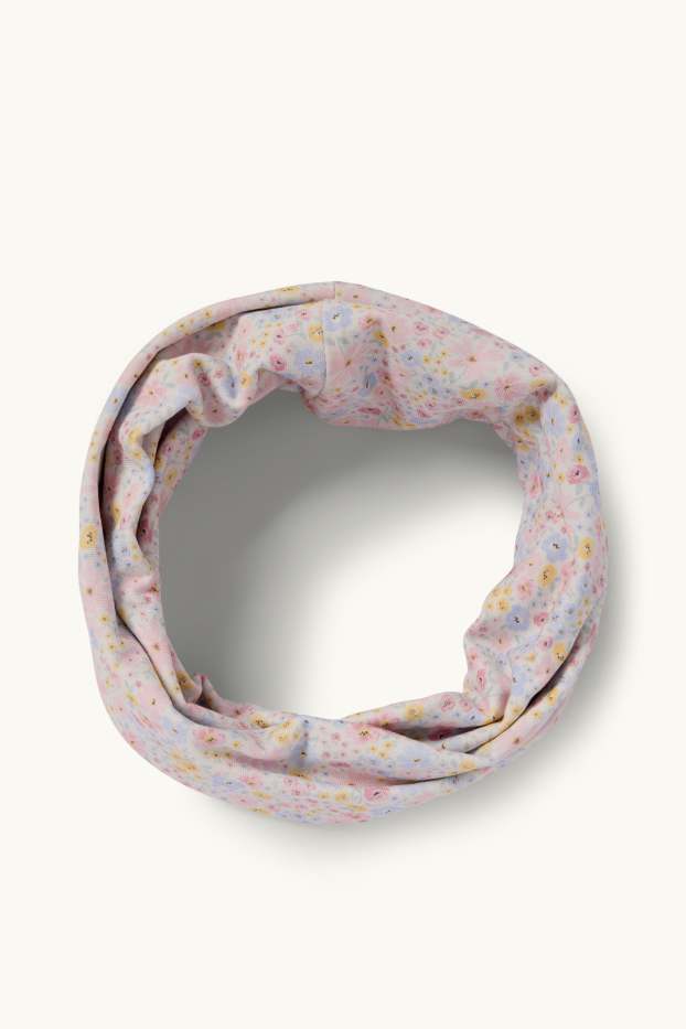 Kinderen: meisjes - Bloem - colsjaal - gekleurd