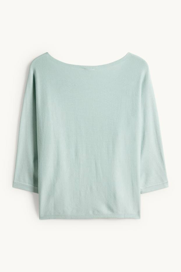 Dona - Jersei de punt fi - verd menta