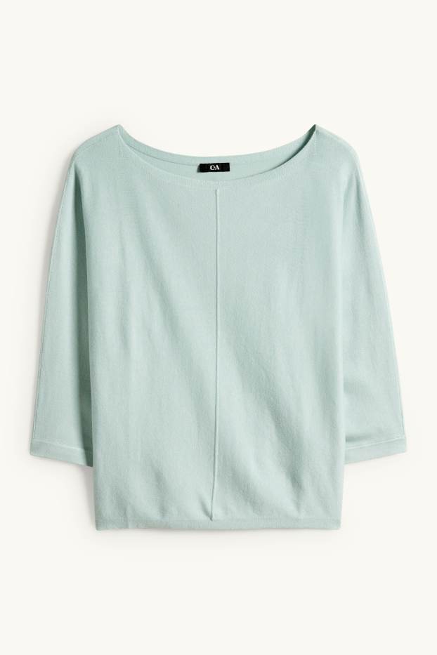 Dona - Jersei de punt fi - verd menta