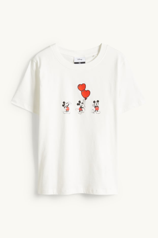 Femmes - T-shirt - regular fit - Mickey Mouse - blanc