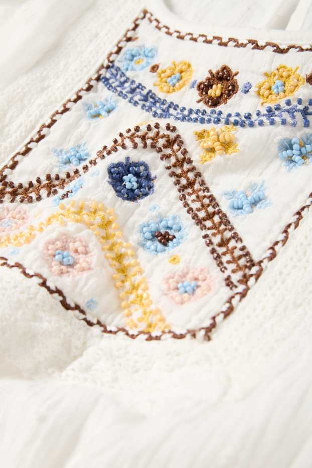 Kinder Mädchen - Bluse - weiß