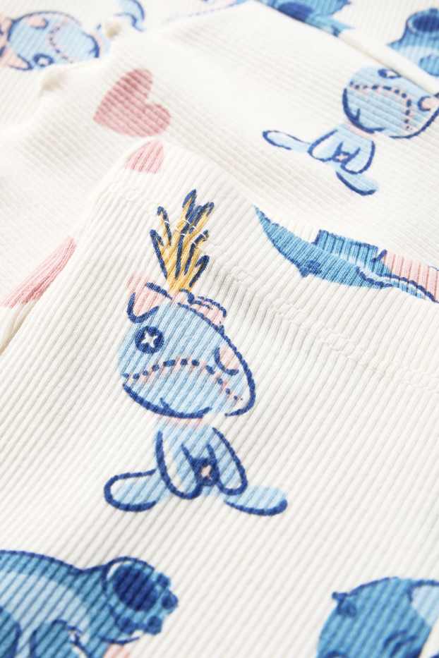 Nena - Lilo & Stitch - leggings acampanats - acanalats - blanc trencat