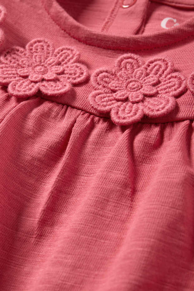 Baby Mädchen - Baby-Crochet-Langarmshirt - rot