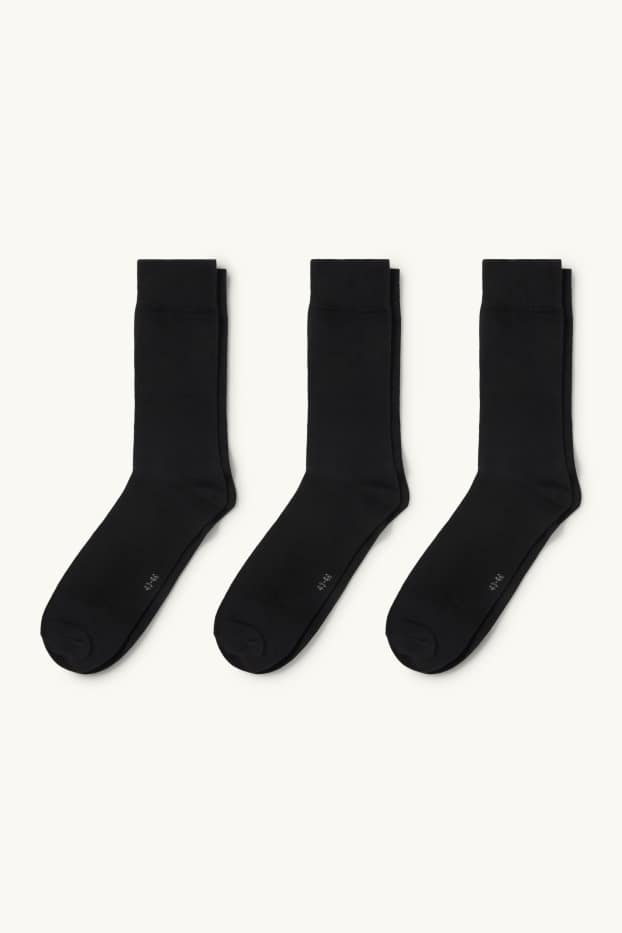 Herren - Multipack 3er - Socken - schwarz