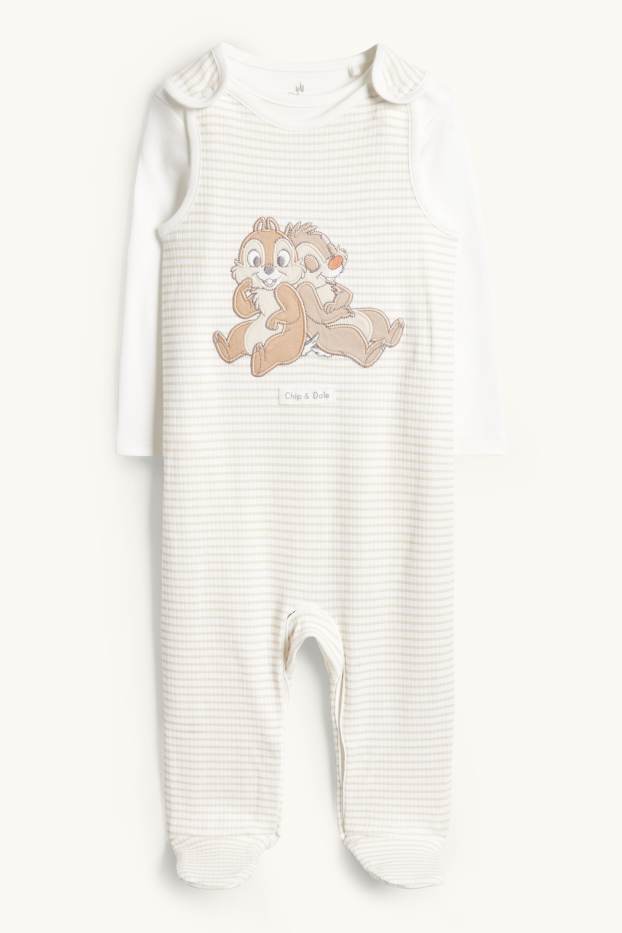 Unisex - Chip & Chap - Strampler-Set - 2 teilig - hellbeige