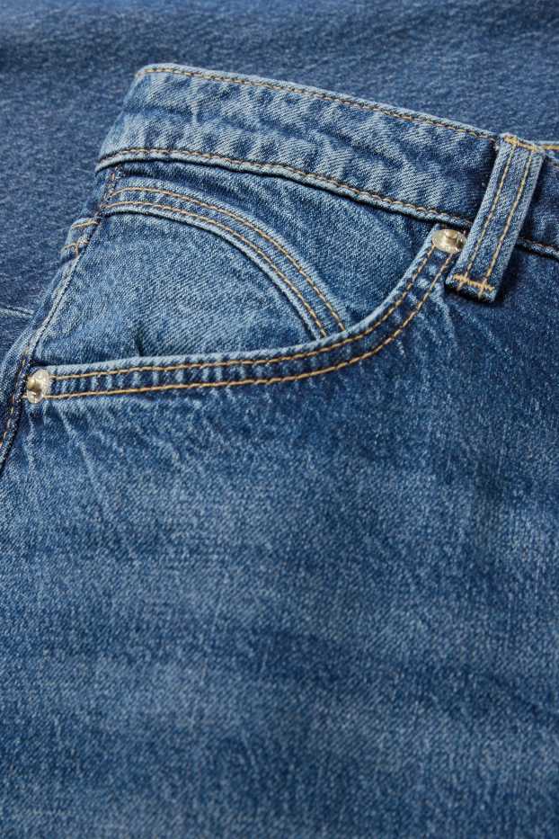 Dámské - Wide leg jeans - mid waist - džíny - modré