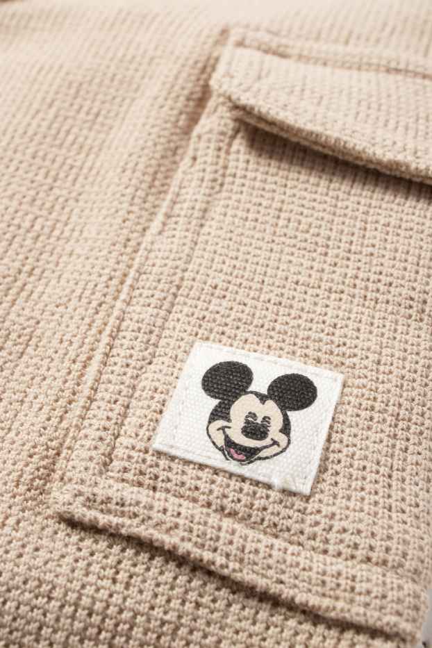 Unisex - Mickey Mouse - pantaloni de trening cargo bebeluși - structurați - bej