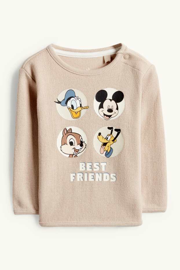 Unisex - Disney - baby sweatshirt - textured - beige