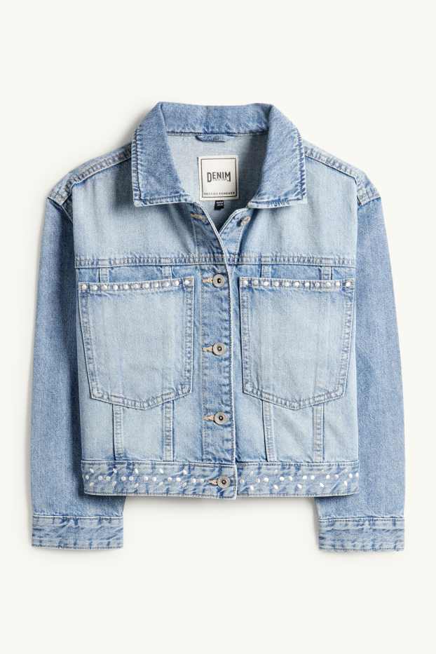 Kinder Mädchen - Jeansjacke - helljeansblau