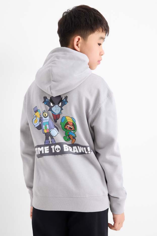 Children Boys - Brawl Stars - hoodie - gray