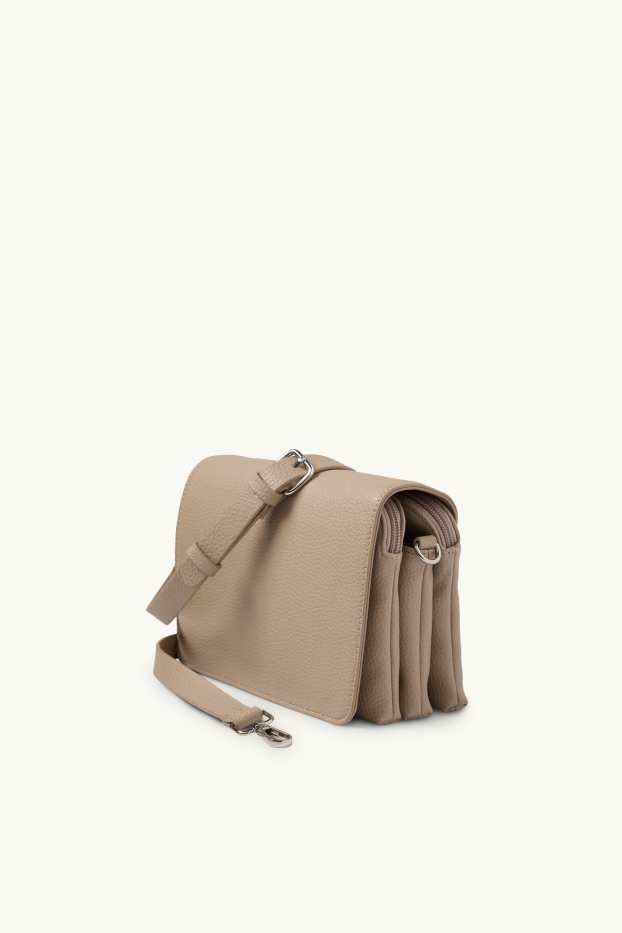 Femmes - Sac doté d’une bandoulière amovible - matière synthétique - beige