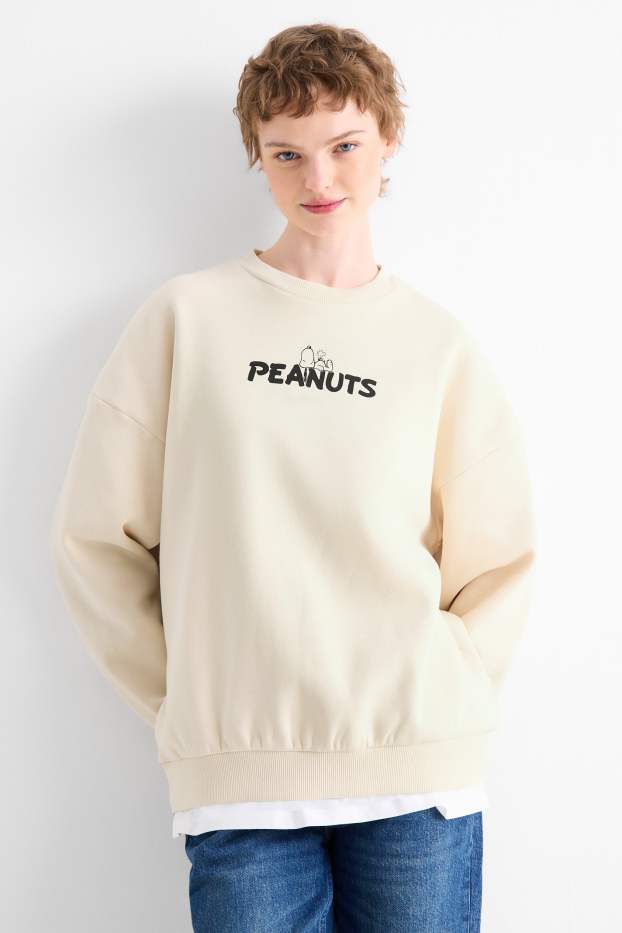 Women - Sweatshirt - Peanuts - light beige