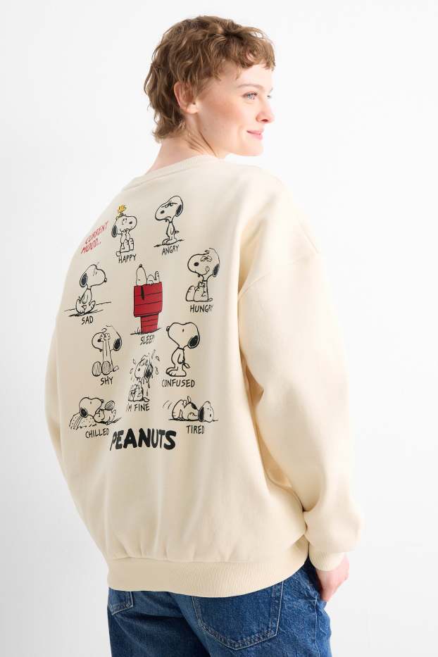 Women - Sweatshirt - Peanuts - light beige