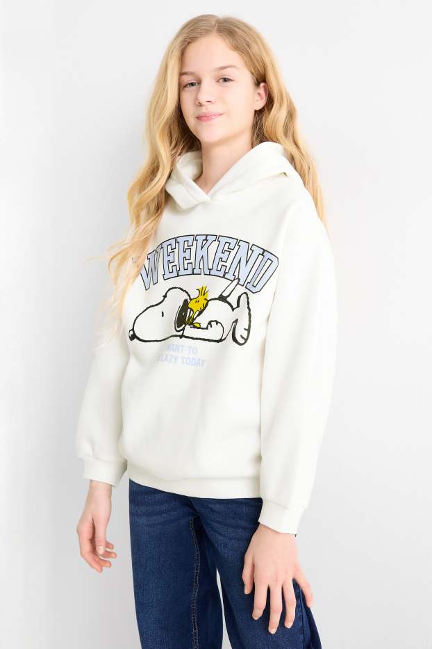 Children Girls - Peanuts - hoodie - white