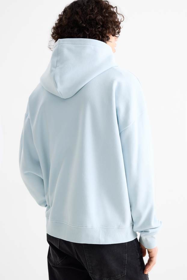 Men - Oversized hoodie - light blue