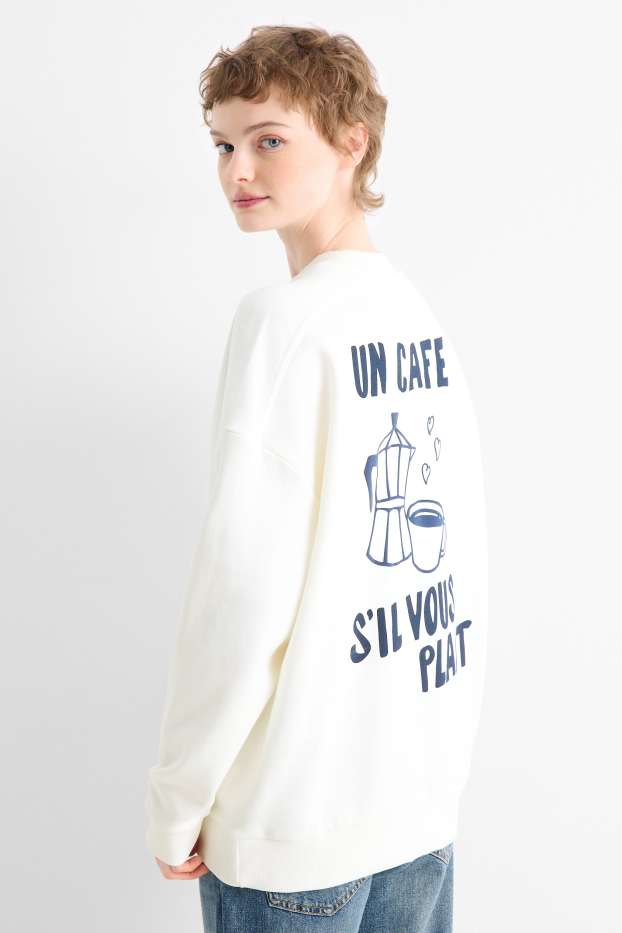 Damen - Sweatshirt - weiss