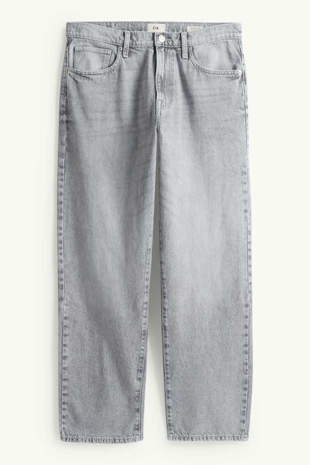 Hommes - Relaxed jean - jean gris clair