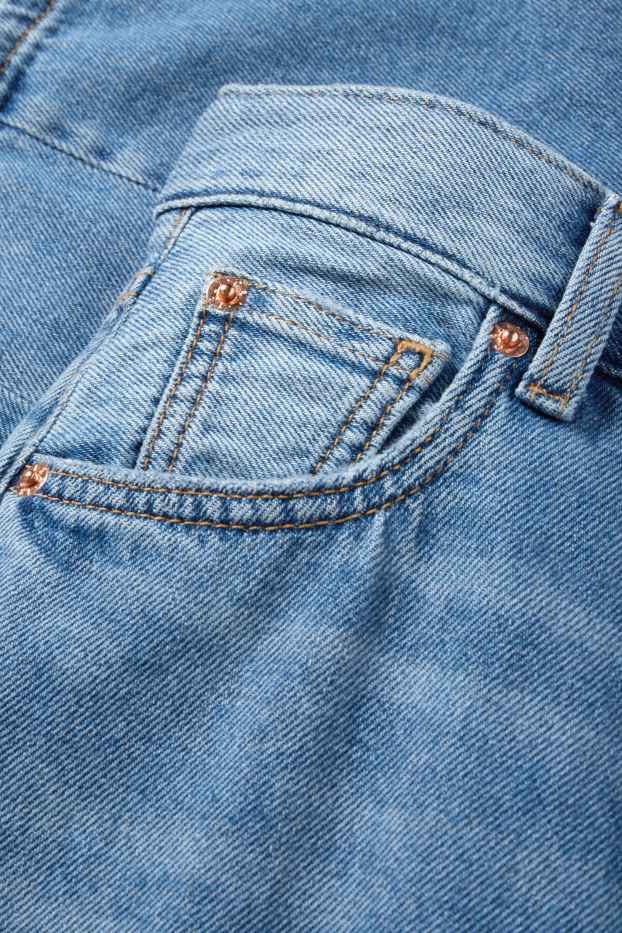 Dames - Balloon jeans - mid waist - jeanslichtblauw