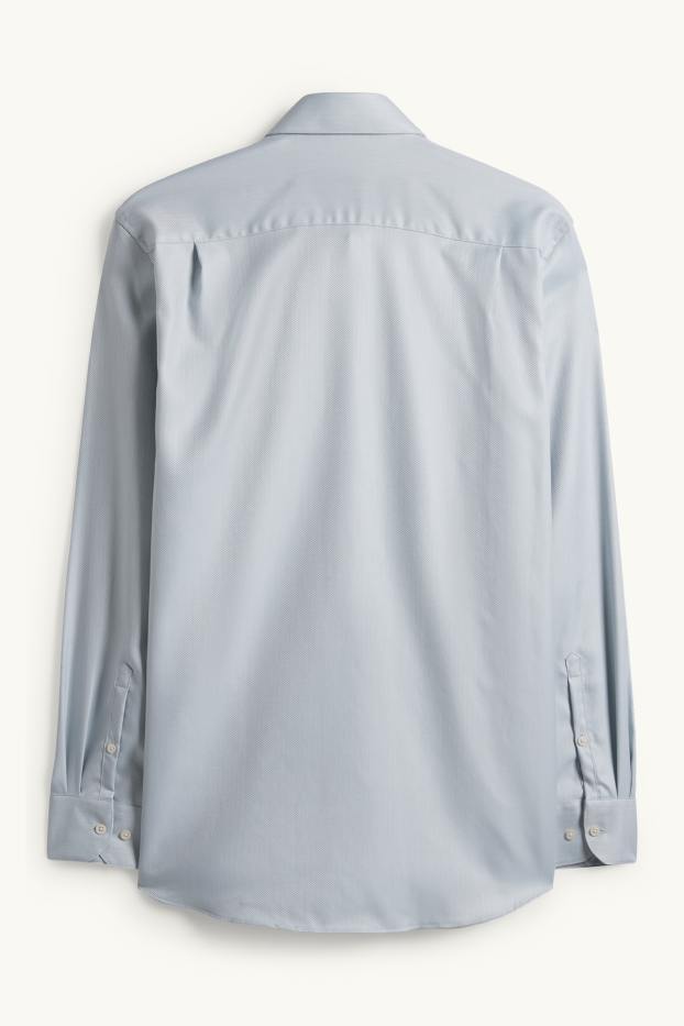 Hommes - Chemise de bureau - regular fit - col cutaway - sans repassage - vert menthe