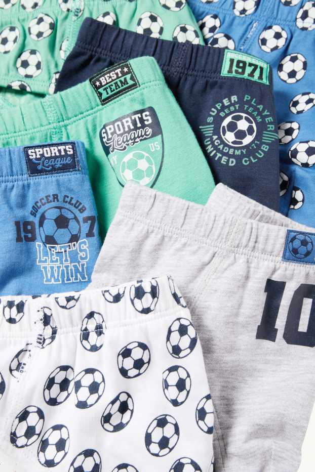 Bambini - Confezione da 7 - calcio - slip - blu