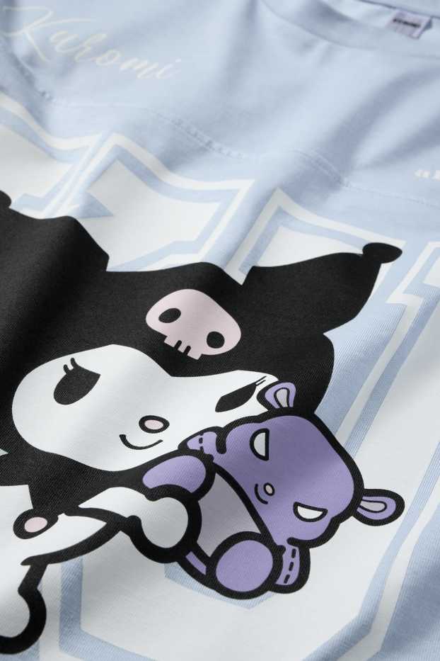 Copii - Fete - Kuromi - tricou cu mânecă scurtă - albastru deschis