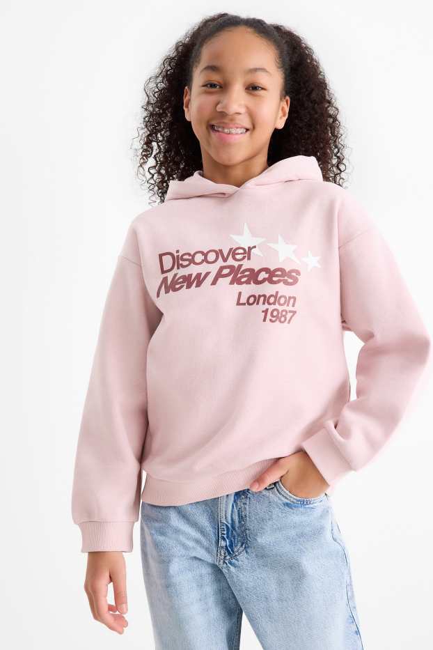 Kinder Mädchen - London - Hoodie - pink