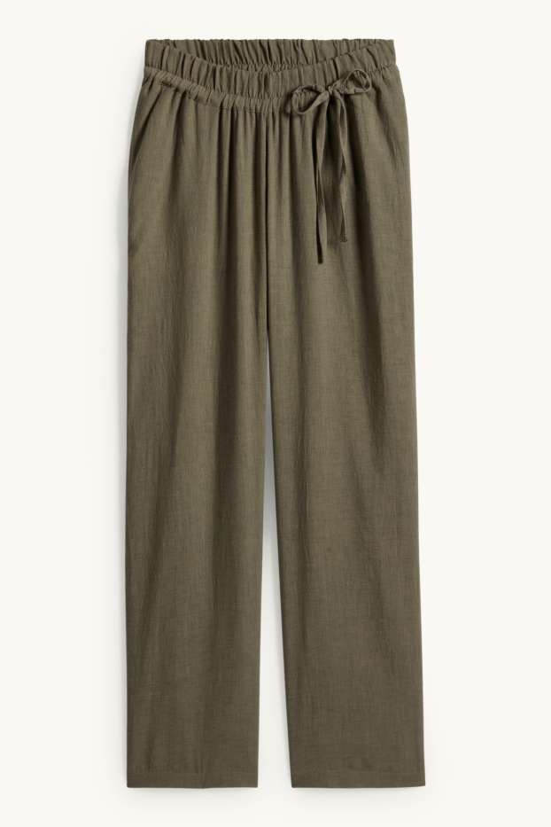 Women - Maternity trousers - green