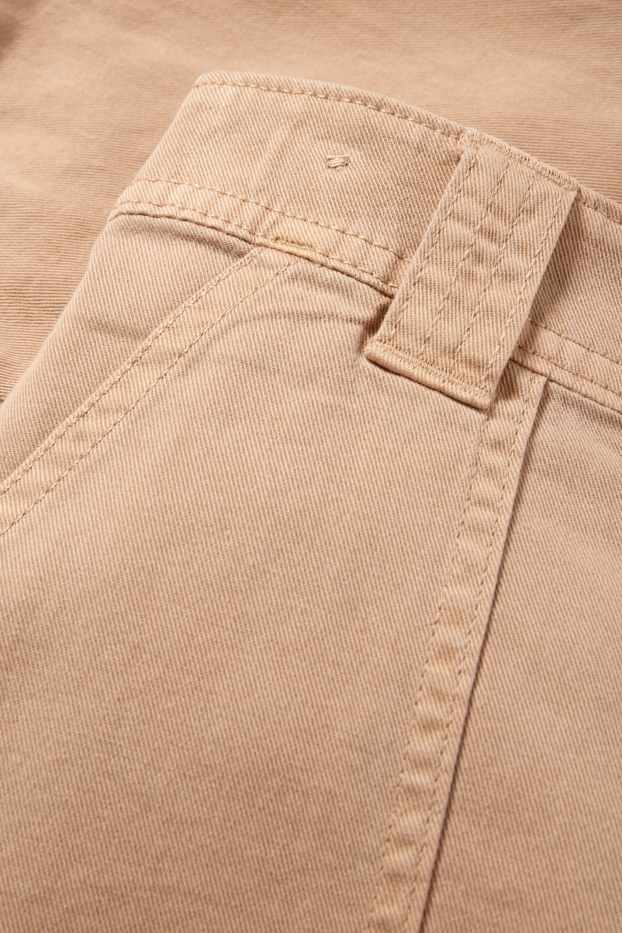 Kinder Mädchen - Stoffhose - hellbraun