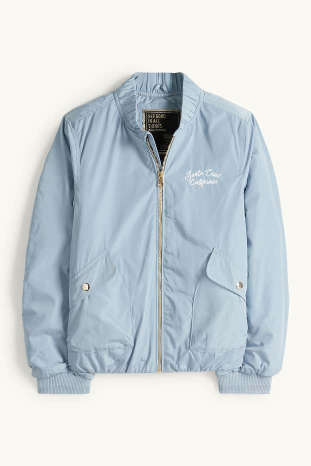 Děti - dívky - California - bomber - s výplní - světle modrá