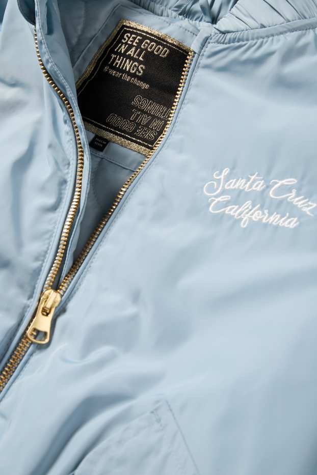 Děti - dívky - California - bomber - s výplní - světle modrá