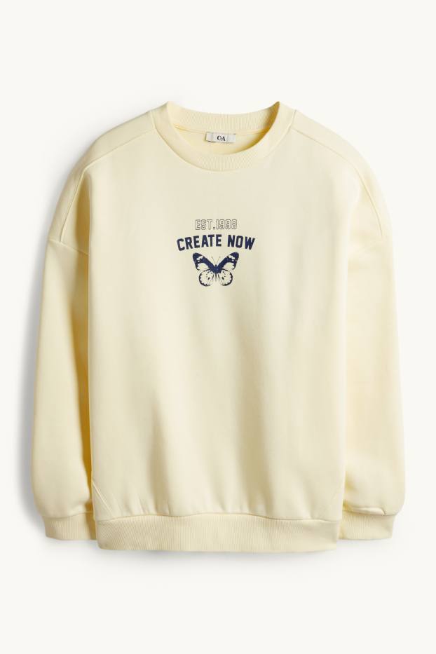 Femmes - Sweat - jaune clair