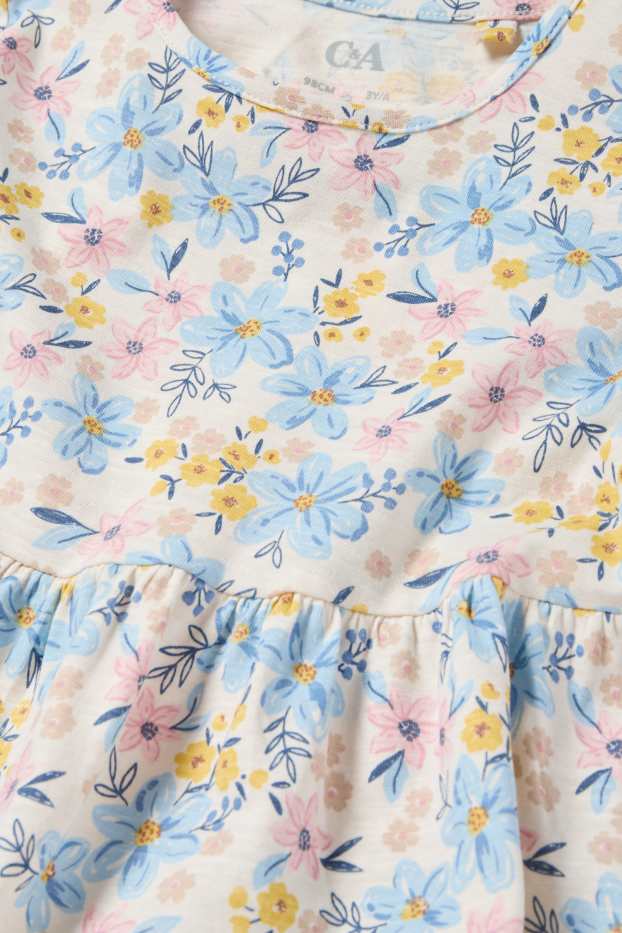 Enfants filles - Fleur - ensemble - robe et sac - 2 pièces - coloré