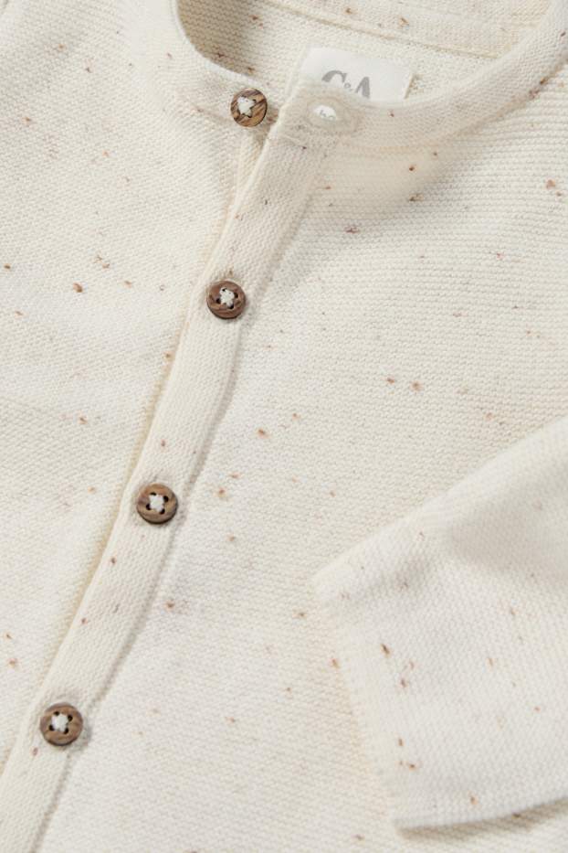 Unisex - Knitted baby jumpsuit - cremewhite