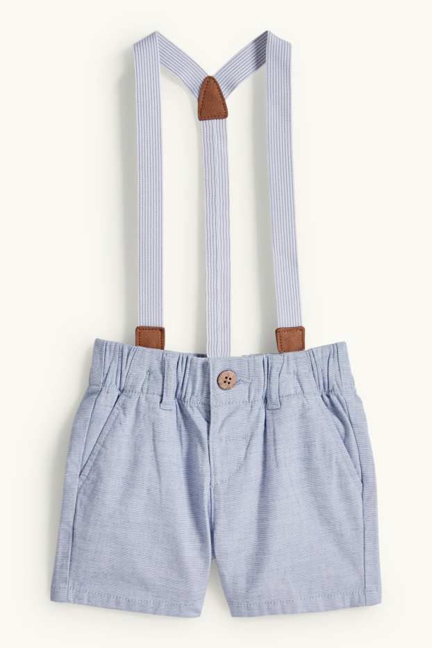 Nadó nen - Conjunt per a nadó - 3 peces - blau/blanc