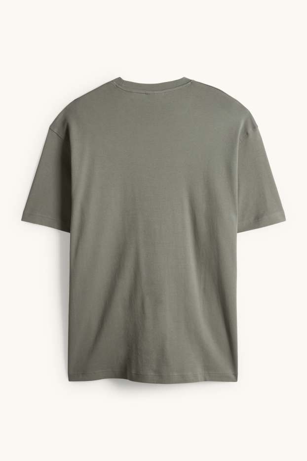 Hommes - T-shirt - relaxed fit - vert