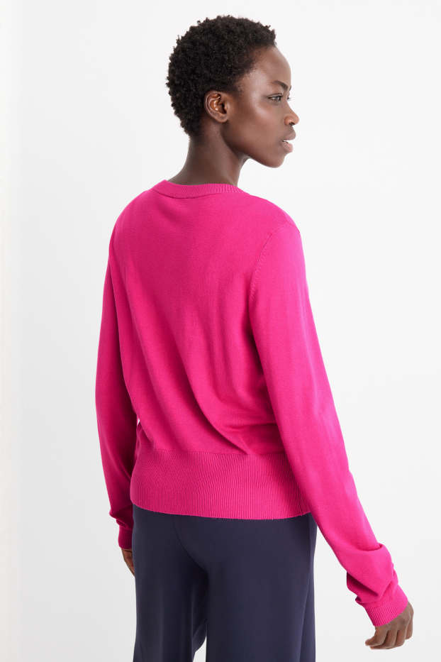 Damen - Strickjacke - pink