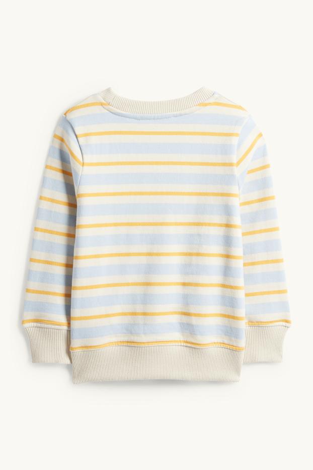 Niños - Tractor - sudadera - de rayas - beige claro