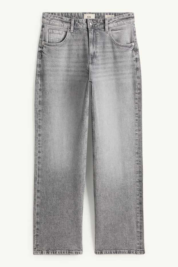 Donna - Baggy jeans - vita media - jeans grigio