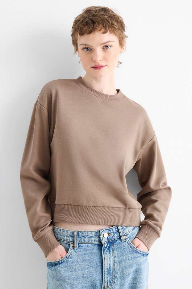 Damen - Sweatshirt - taupe